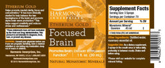 Focused Brain Etherium Gold Spray